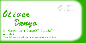 oliver danyo business card